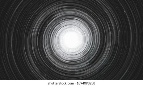 Gray and White Black hole on Galaxy background with Milky Way spiral,Universe and starry concept desig,vector