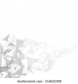 Gray White Break Mosaic Background, Creative Design Templates
