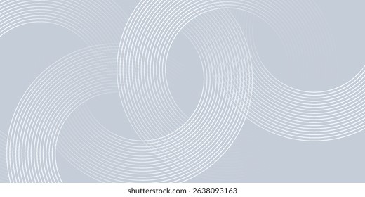 gray and white circle geometric abstract background modern vector eps10
