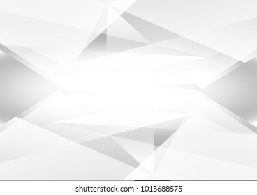 Gray and white color abstract geometric vector background and light gray, Modern design with copy space