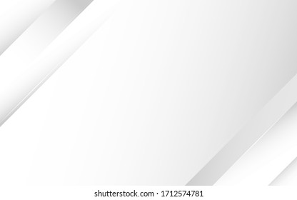 Gray and white color diagonal oblique line modern tech subtle abstract background vector