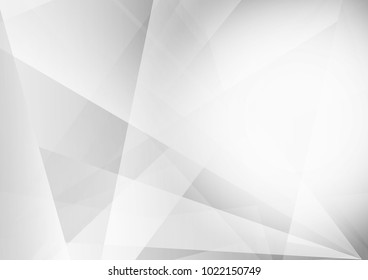Gray and white color geometric modern background design, Vector Illustration
