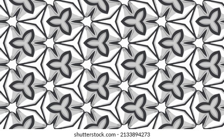 Gray and white color seamless pattern texture and template. Multicolored. Colorful ornamental graphic design. Colored mosaic ornaments. Vector illustration. EPS10.