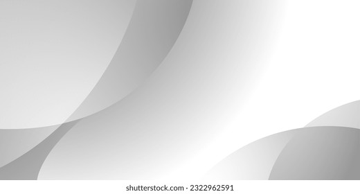 Gray and white curve vector background for technology concept, template, poster, brochure, website, flyer design. Vector illustration