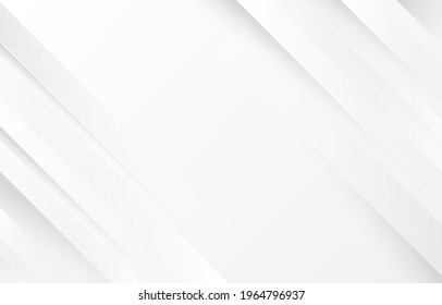 Gray and white diagonal line architecture geometry tech abstract subtle background vector.