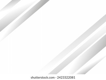 Gray and white diagonal line architecture geometry tech abstract subtle background vector illustration.