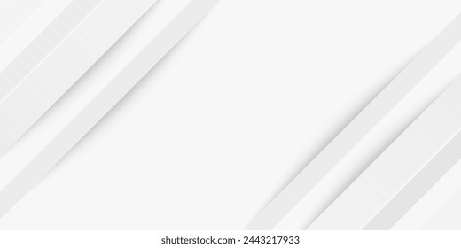 Gray and white diagonal line architecture geometry tech abstract subtle background vector illustration.