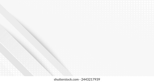 Gray and white diagonal line architecture geometry tech abstract subtle background vector illustration.