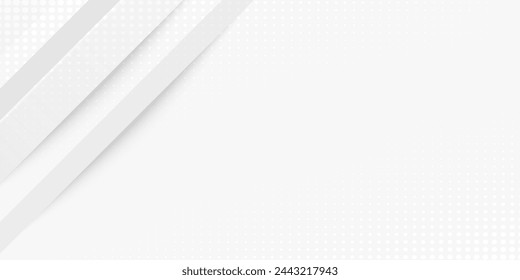Gray and white diagonal line architecture geometry tech abstract subtle background vector illustration.