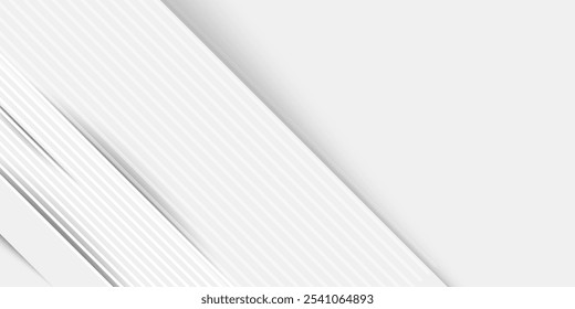 Grau-weiße diagonale Linienarchitektur Geometrie Tech abstrakter subtiler Hintergrund 