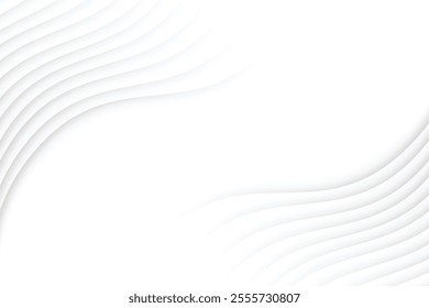 Gray and white diagonal line architecture geometry tech abstract subtle background vector illustration.
