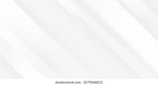 Gray and white diagonal line architecture geometry tech abstract subtle background vector illustration.