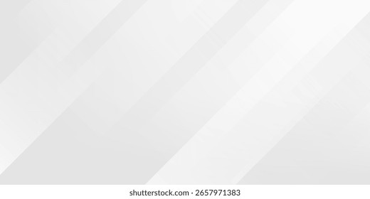 Arquitectura de línea diagonal gris y blanco Geometría Tecnología Ilustración vectorial de fondo sutil abstracto.