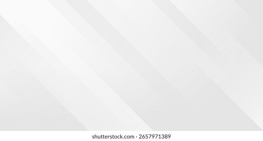 Arquitectura de línea diagonal gris y blanco Geometría Tecnología Ilustración vectorial de fondo sutil abstracto.