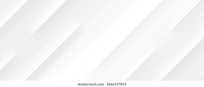 Vector de fondo sutil abstracto de la tecnología de geometría de la arquitectura de línea diagonal gris y blanco.