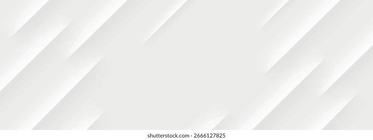 Gray and white diagonal line architecture geometry tech abstract subtle background vector.