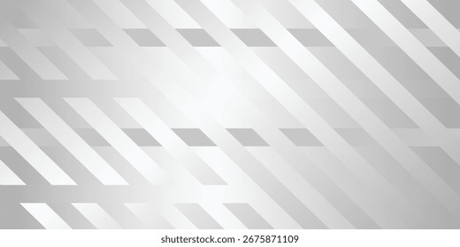 Graue und weiße diagonale Linienarchitektur Geometrie Tech abstrakte subtile Hintergrund Vektorgrafik.