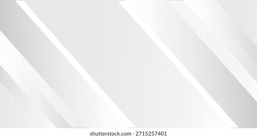 Arquitetura de linha diagonal cinza e branco geometria abstrata de tecnologia ilustração de vetor de fundo sutil.