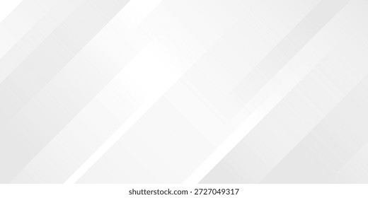 Arquitectura de línea diagonal gris y blanco Geometría Tecnología Ilustración vectorial de fondo sutil abstracto.