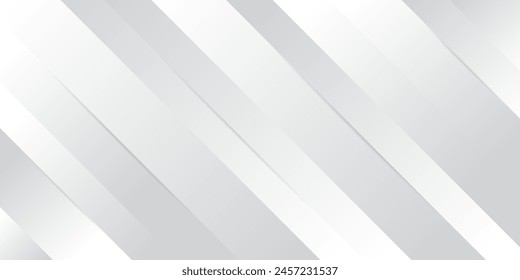 Líneas diagonales grises y blancas, arquitectura geométrica, delicado fondo abstracto. Ilustración vectorial