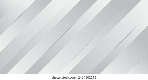 Líneas diagonales grises y blancas, arquitectura geométrica, delicado fondo abstracto. Ilustración vectorial