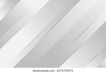 Gray and white diagonal lines, geometric architecture, delicate abstract background. Vector illustration