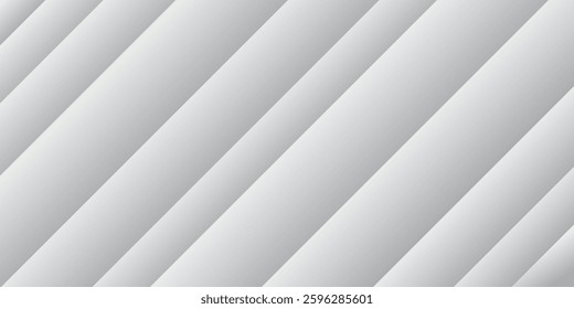 Gray and white diagonal lines, geometric architecture, delicate abstract background. Vector illustration