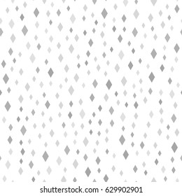 Gray and white diamond pattern. Seamless vector