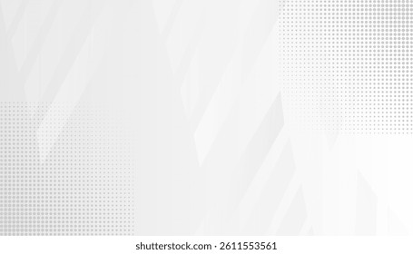 Gray white futuristic abstract background. shape line pattern for banner, wallpaper, cover. Vector illustration
eps 10