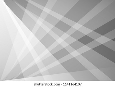 Gray and white geometric abstract background, Vector illustration with copy space, Graphic design