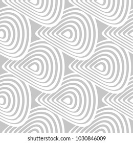 Gray and white geometric ornament. Seamless pattern for web, textile and wallpapers