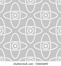 Gray and white geometric ornament. Seamless pattern for web, textile and wallpapers
