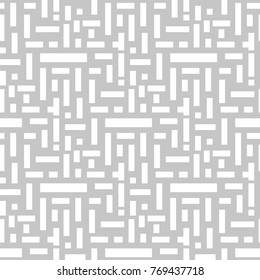 Gray and white geometric ornament. Seamless pattern for web, textile and wallpapers