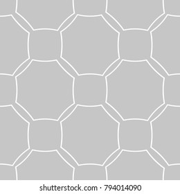 Gray and white geometric ornament. Seamless pattern for web, textile and wallpapers