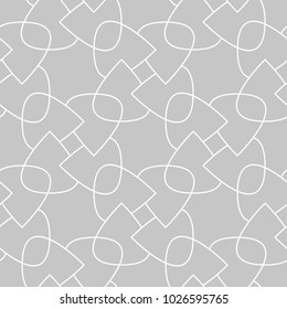 Gray and white geometric print. Seamless pattern for web, textile and wallpapers