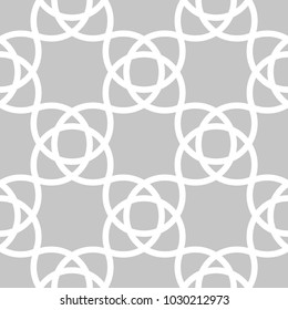 Gray and white geometric print. Seamless pattern for web, textile and wallpapers