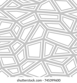Gray and white geometric print. Seamless pattern for web, textile and wallpapers
