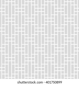 Gray and white geometric seamless pattern, abstract background.