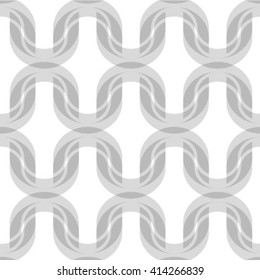 Gray and white geometric seamless pattern in modern stylish. Abstract background. Vector seamless pattern.