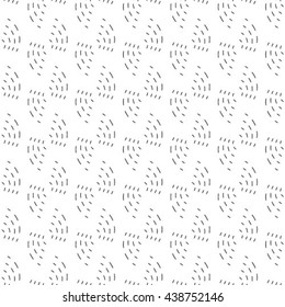 Gray and white geometric seamless pattern wavy stripe line. Abstract background.