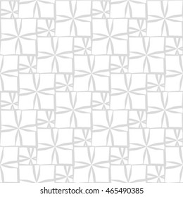 Gray and white geometric seamless pattern in modern stylish. Abstract background. Vector seamless pattern.