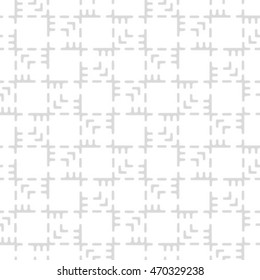 Gray and white geometric seamless pattern, abstract background.