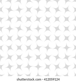 Gray and white geometric seamless star pattern. Abstract background. 