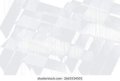 Ilustración vectorial geométrica gris y blanco
