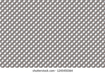 Gray and white gingham pattern teblechloth.Vector illustration.EPS-10.