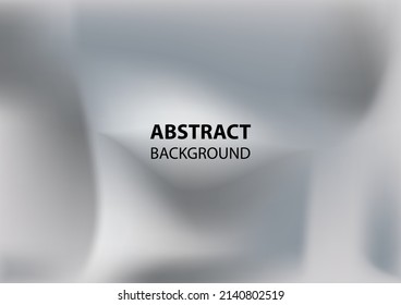 Gray and white gradient abstract background resembling crumpled paper or cloth. vector graphic design for wallpaper, banner, backdrop, flyer