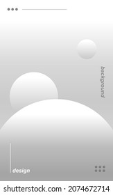 Gradiente blanco gris degradado abstracto estilo planetario fondo vectorial