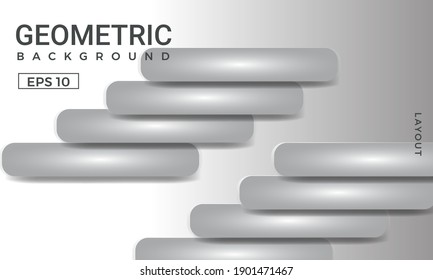 Gray and white gradient geometric background. Perfect for copybook brochures, school books, Notebook paper, presentation, magazine template.