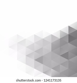 Gray White Grid Mosaic Background, Creative Design Templates