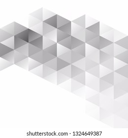 Gray White Grid Mosaic Background, Creative Design Templates